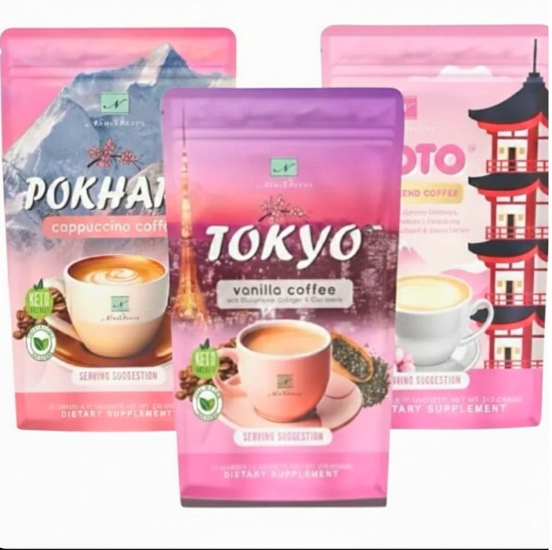 ناميروزيزس مجموعة قهوة ناميروسيوس: فانيليا طوكيو، كابتشينو بوكارا، وقهوة كيوتو الفاخرة - Image 1